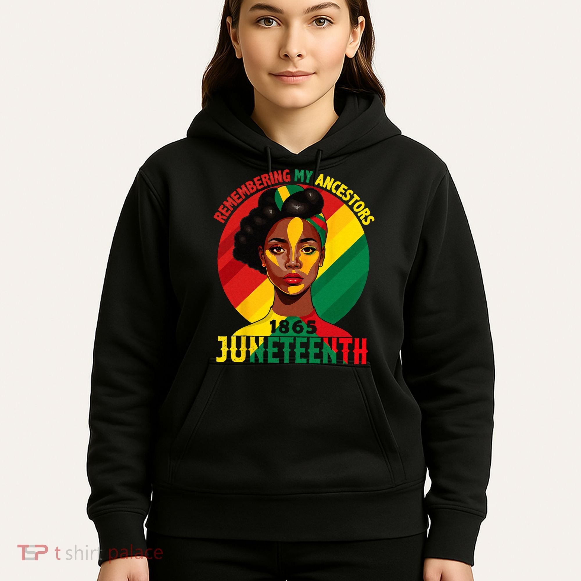 Juneteenth Remebering My Ancestors Black Hoodie