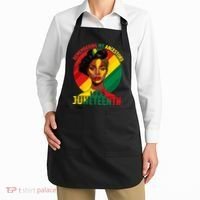 Juneteenth Remebering My Ancestors Black Apron thumb 2