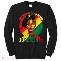 Juneteenth Remebering My Ancestors Black Sweatshirt thumb 0