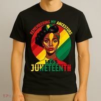 Juneteenth Remebering My Ancestors Black T-Shirt thumb 3