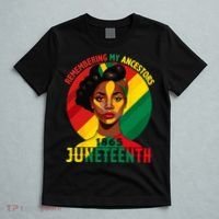 Juneteenth Remebering My Ancestors Black T-Shirt thumb 5