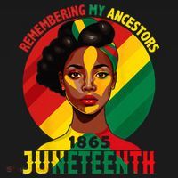 Juneteenth Remebering My Ancestors Black Button thumb 1