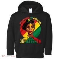 Juneteenth Remebering My Ancestors Black Toddler Hoodie thumb 0