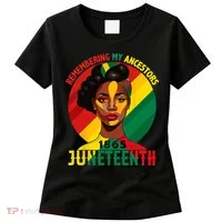 Juneteenth Remebering My Ancestors Black Women's T-Shirt thumb 0