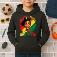 Juneteenth Remebering My Ancestors Black Kids Hoodie thumb 2