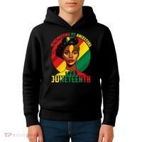 Juneteenth Remebering My Ancestors Black Kids Hoodie thumb 4
