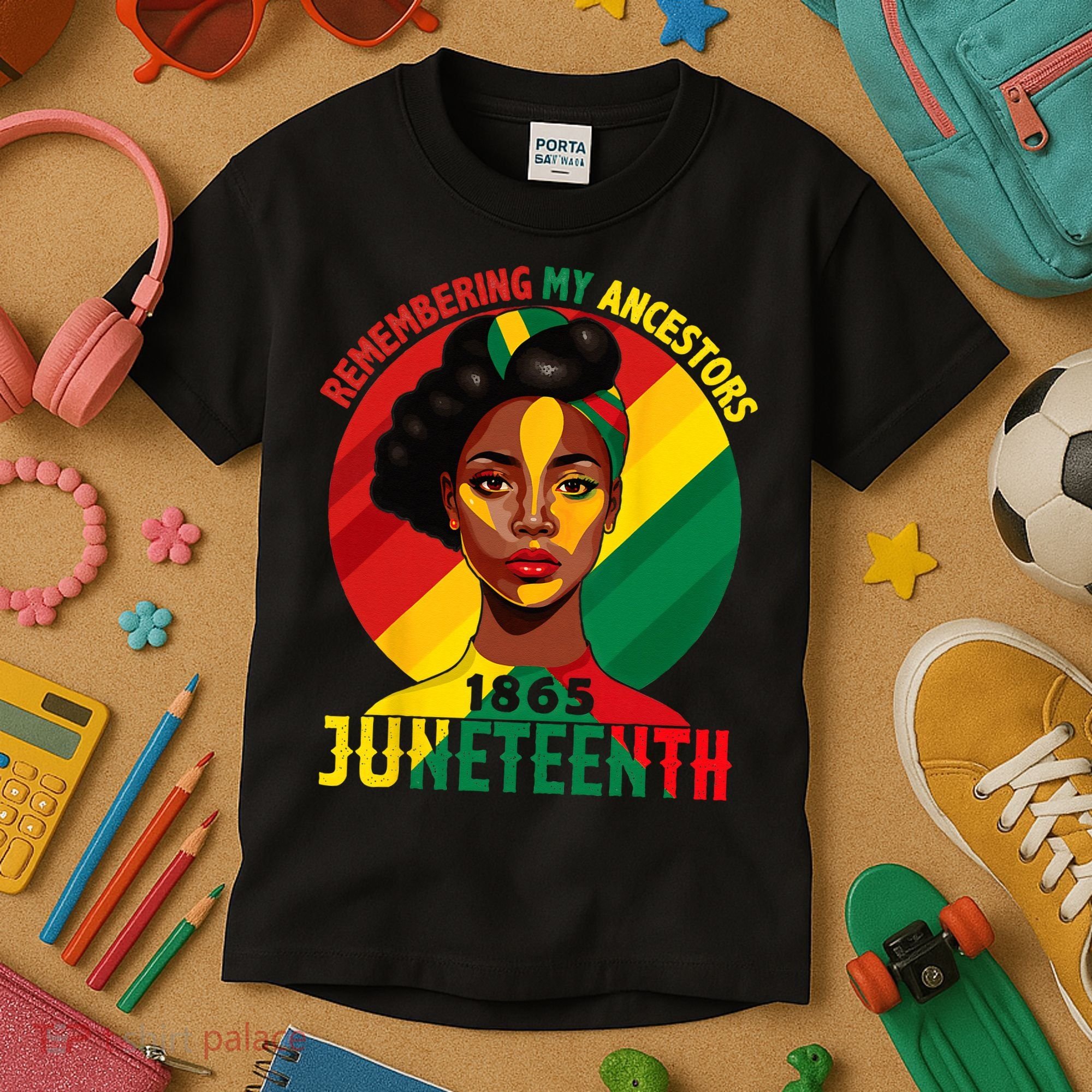 Juneteenth Remebering My Ancestors Black Kids T-Shirt