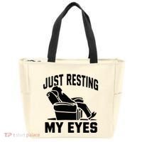 Just Resting My Eyes Dad Recliner Fathers Im Not Sleeping Tote Bag thumb 0