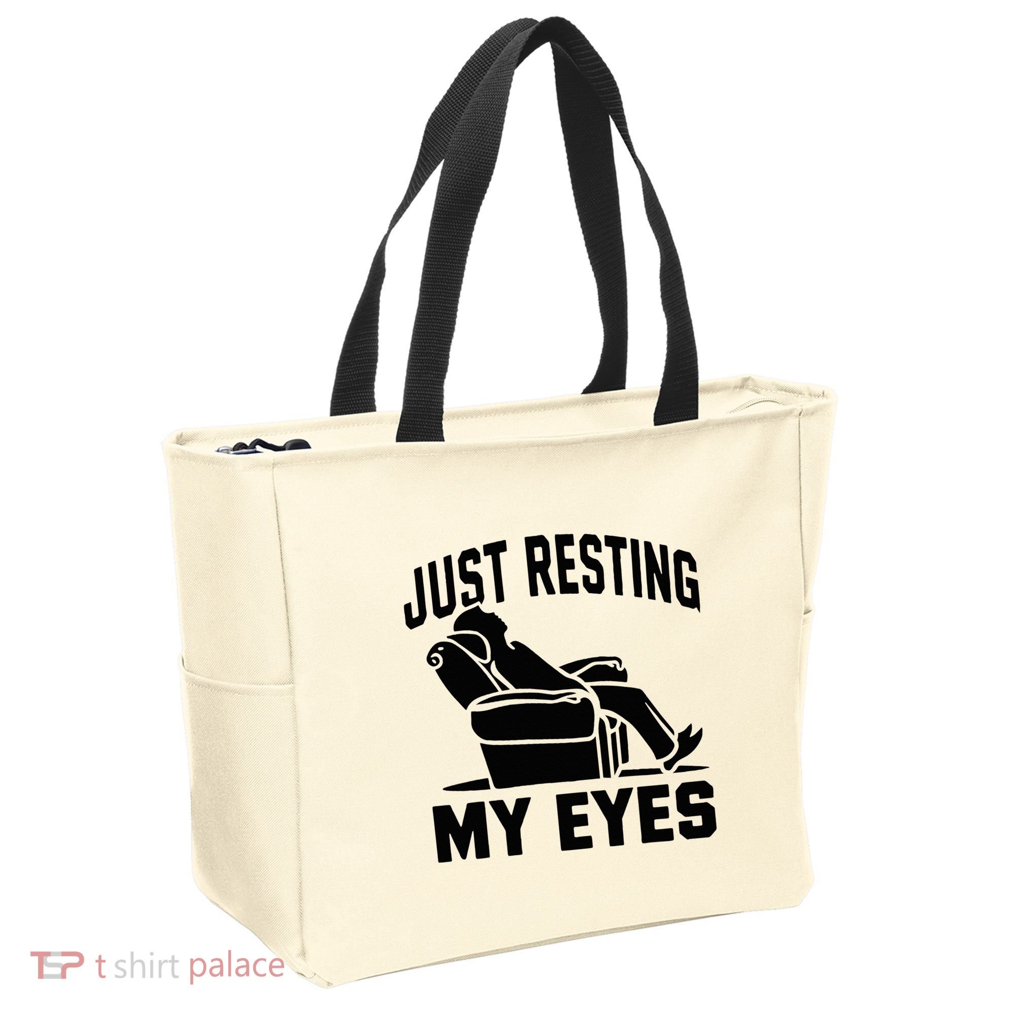 Just Resting My Eyes Dad Recliner Fathers Im Not Sleeping Tote Bag