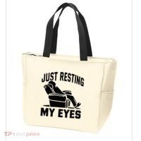 Just Resting My Eyes Dad Recliner Fathers Im Not Sleeping Tote Bag thumb 3
