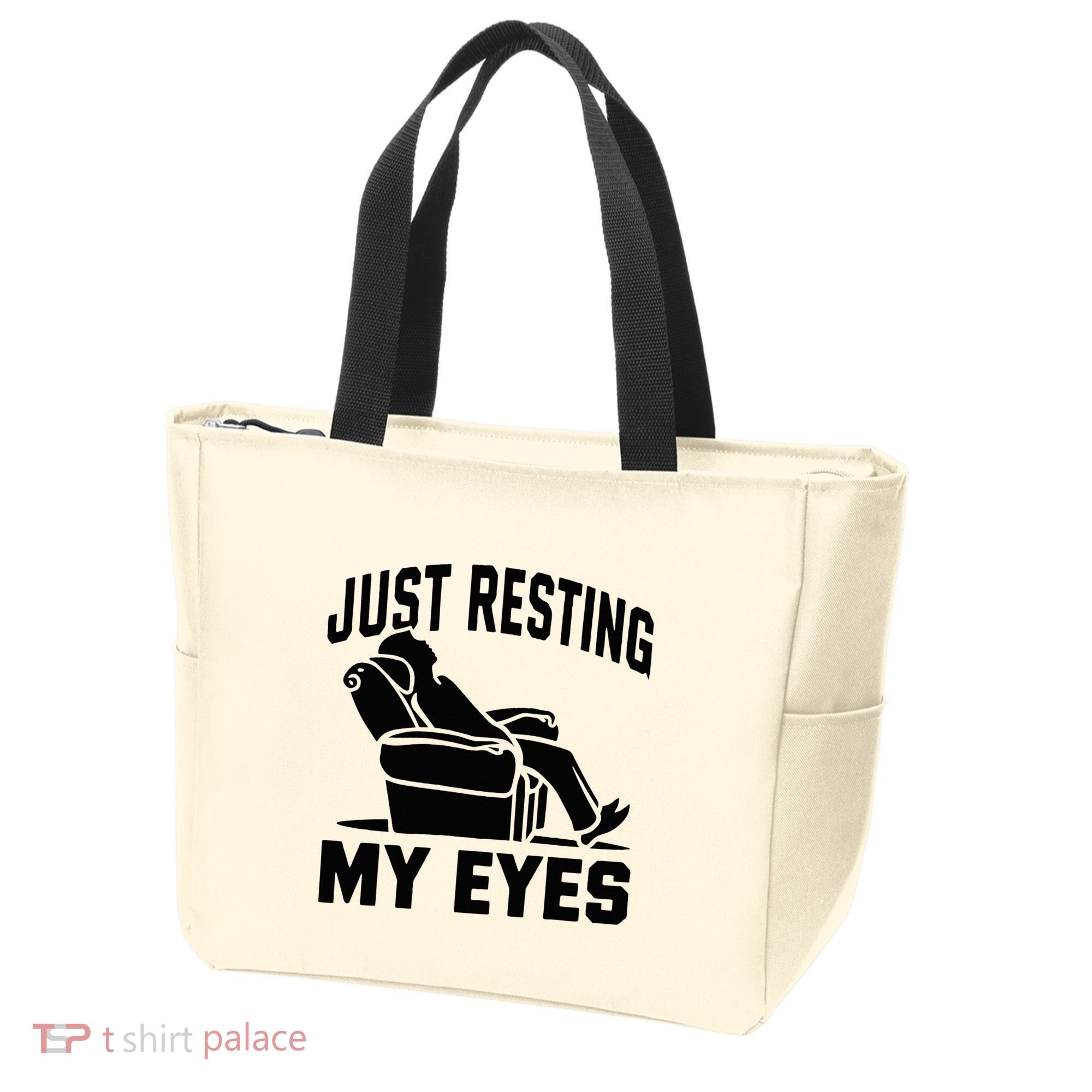 Just Resting My Eyes Dad Recliner Fathers Im Not Sleeping Tote Bag