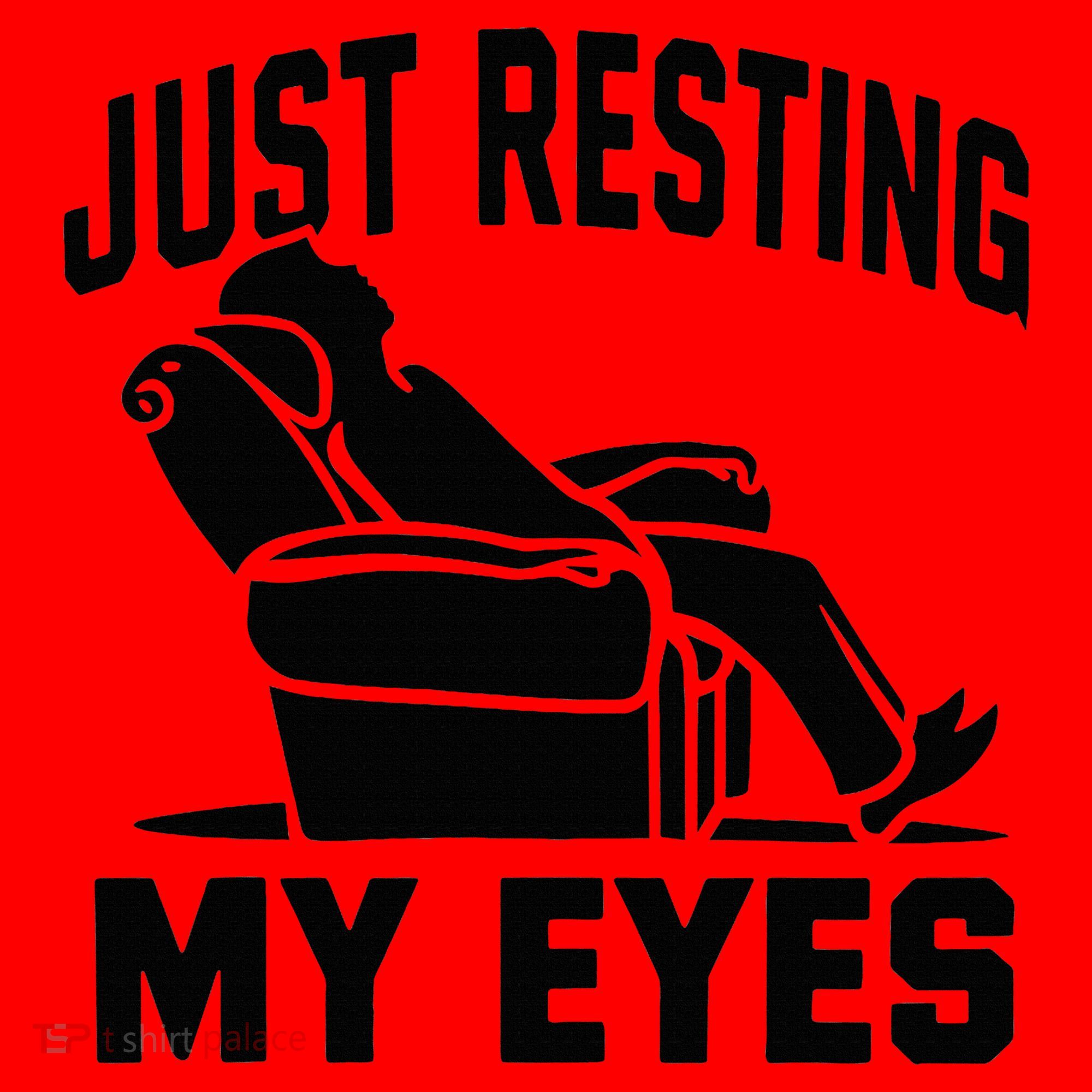 Just Resting My Eyes Dad Recliner Fathers Im Not Sleeping Santa Hat