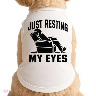 Just Resting My Eyes Dad Recliner Fathers Im Not Sleeping Doggie Tank