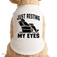 Just Resting My Eyes Dad Recliner Fathers Im Not Sleeping Doggie Tank thumb 0