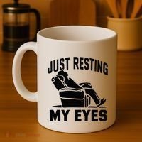 Just Resting My Eyes Dad Recliner Fathers Im Not Sleeping Coffee Mug thumb 4