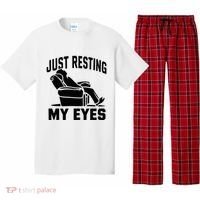 Just Resting My Eyes Dad Recliner Fathers Im Not Sleeping Pajama Set thumb 0