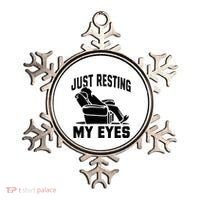 Just Resting My Eyes Dad Recliner Fathers Im Not Sleeping Ornament thumb 0