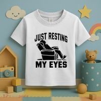 Just Resting My Eyes Dad Recliner Fathers Im Not Sleeping Toddler T-Shirt thumb 3