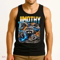 Jimothy Raccoon Mashup Tank Top thumb 3