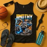 Jimothy Raccoon Mashup Tank Top thumb 4