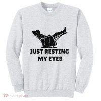 Just Resting My Eyes Funny Dad Recliner Happy FatherS Day Sweatshirt thumb 0