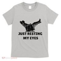 Just Resting My Eyes Funny Dad Recliner Happy FatherS Day T-Shirt thumb 0