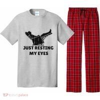Just Resting My Eyes Funny Dad Recliner Happy FatherS Day Pajama Set thumb 0