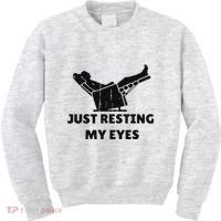 Just Resting My Eyes Funny Dad Recliner Happy FatherS Day Kids Sweatshirt thumb 0