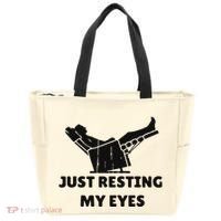 Just Resting My Eyes Funny Dad Recliner Happy FatherS Day Tote Bag thumb 0