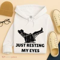 Just Resting My Eyes Funny Dad Recliner Happy FatherS Day Hoodie thumb 4