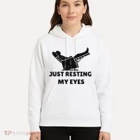 Just Resting My Eyes Funny Dad Recliner Happy FatherS Day Hoodie thumb 5