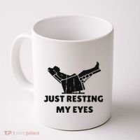 Just Resting My Eyes Funny Dad Recliner Happy FatherS Day Coffee Mug thumb 0