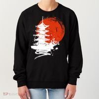 Japanese Red Moon Women's Sweatshirt thumb 0