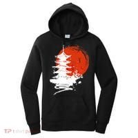 Japanese Red Moon Women's Hoodie thumb 0
