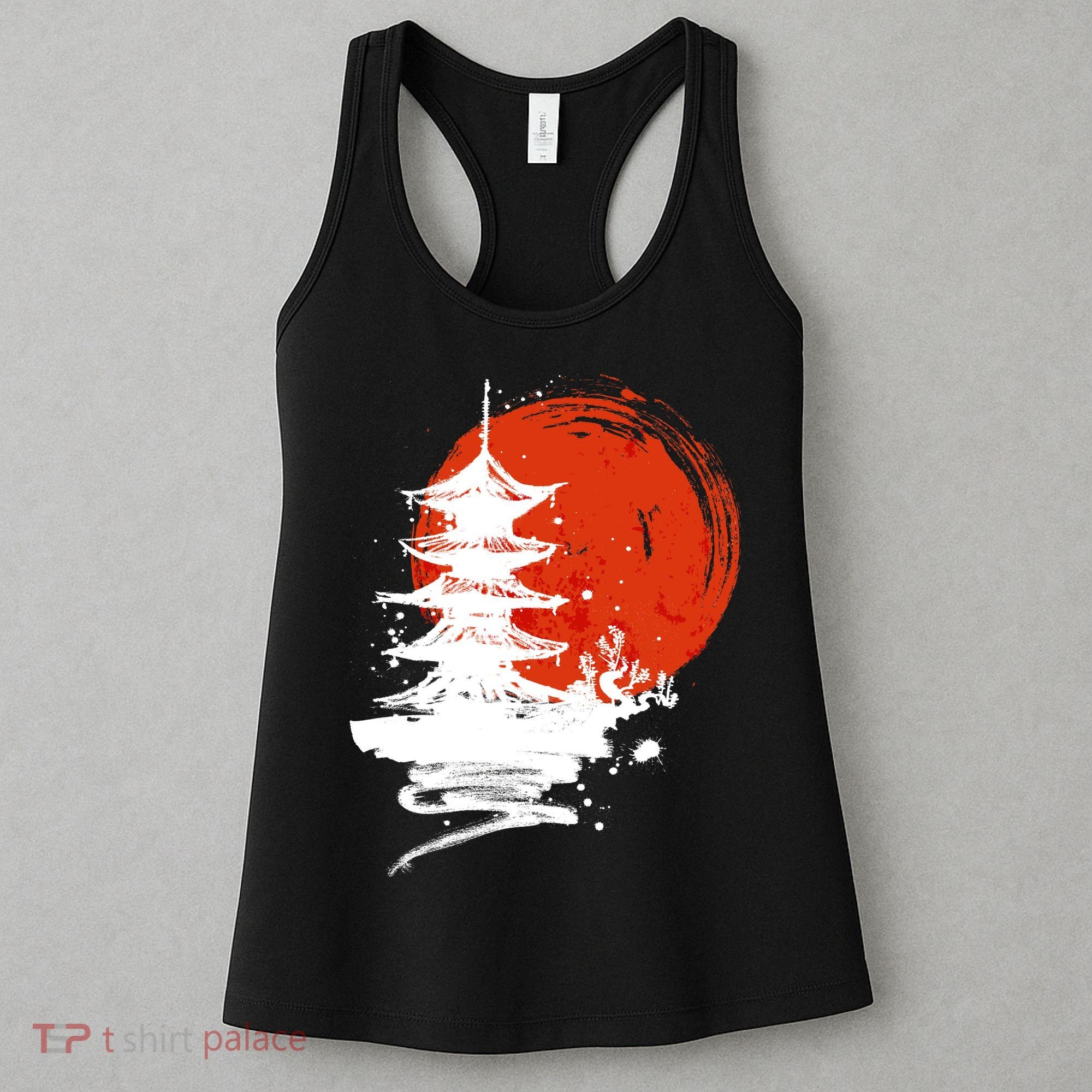 Japanese Red Moon Women's Tank Top