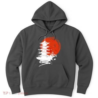 Japanese Red Moon Hoodie