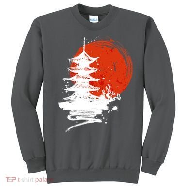 Japanese Red Moon Sweatshirt