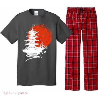 Japanese Red Moon Pajama Set