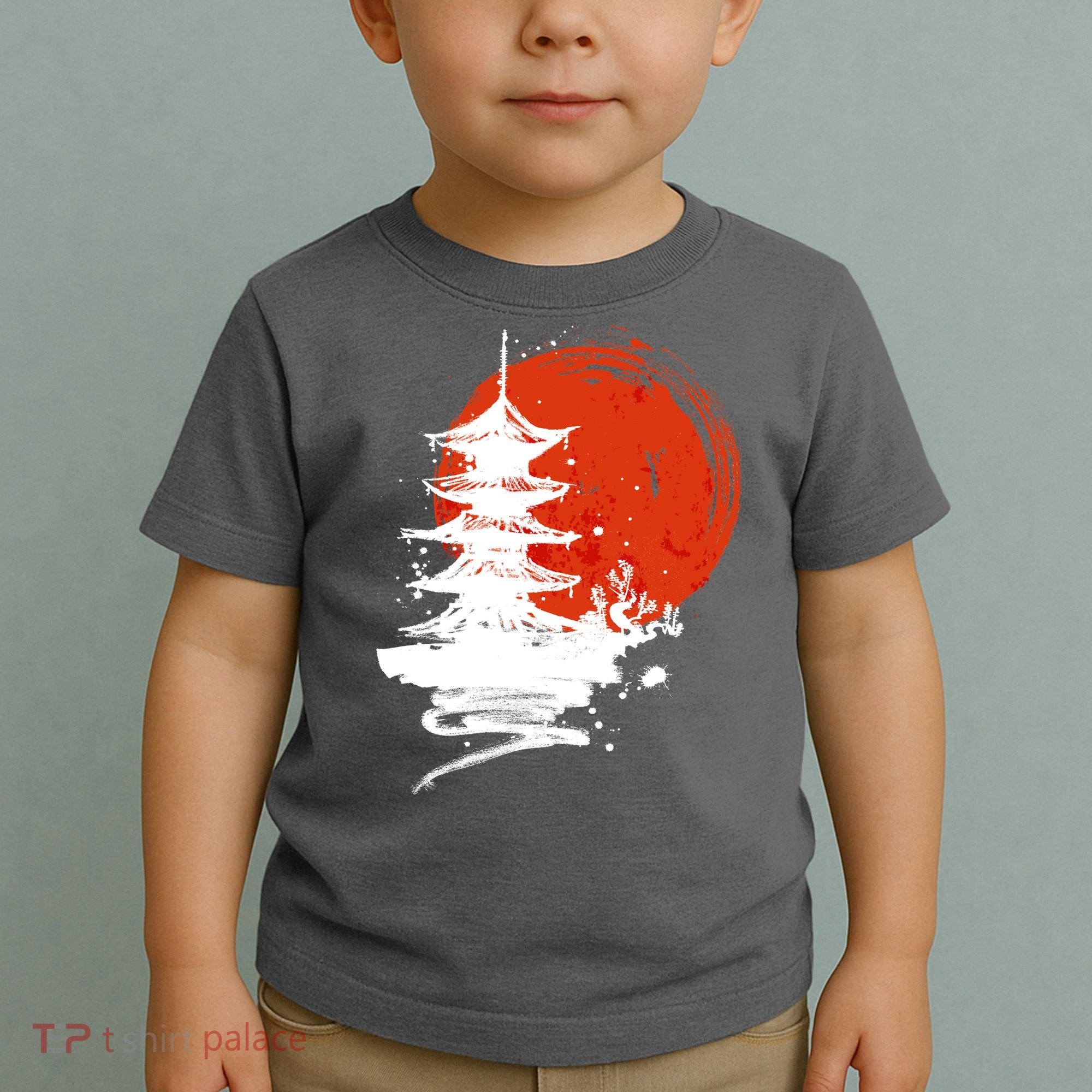 Japanese Red Moon Toddler T-Shirt