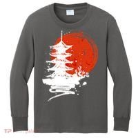 Japanese Red Moon Kids Long Sleeve Shirt thumb 0