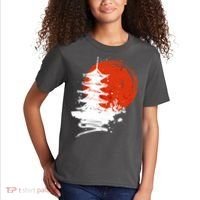 Japanese Red Moon Kids T-Shirt thumb 2