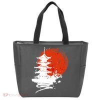 Japanese Red Moon Tote Bag thumb 0