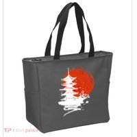 Japanese Red Moon Tote Bag thumb 2