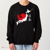 Japan Red Moon Women's Sweatshirt thumb 0