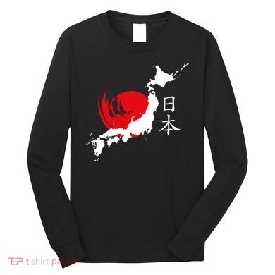Japan Red Moon Long Sleeve Shirt