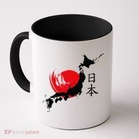 Japan Red Moon Coffee Mug thumb 0