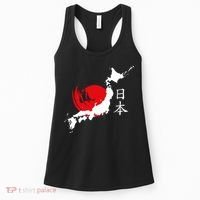 Japan Red Moon Women's Tank Top thumb 0