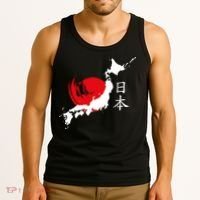 Japan Red Moon Tank Top thumb 3