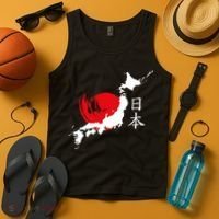 Japan Red Moon Tank Top thumb 4
