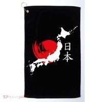Japan Red Moon Golf Towel thumb 0